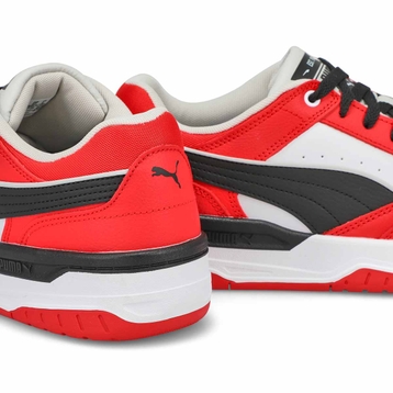 Men's Rebound Retro Lace Up Sneaker - White/Red/bl