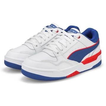 Baskets à lacets REBOUND RETRO, blanc/bleu/rouge, 