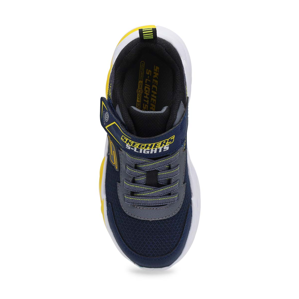 Boys'  Light Surge Up Sneaker - Navy/Yellow