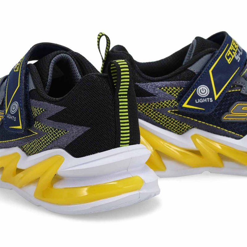 Boys' Light Surge Up Sneaker - Navy/Yellow