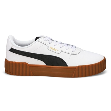 Baskets à lacets CARINA 3.0, blanc/noir, femmes
