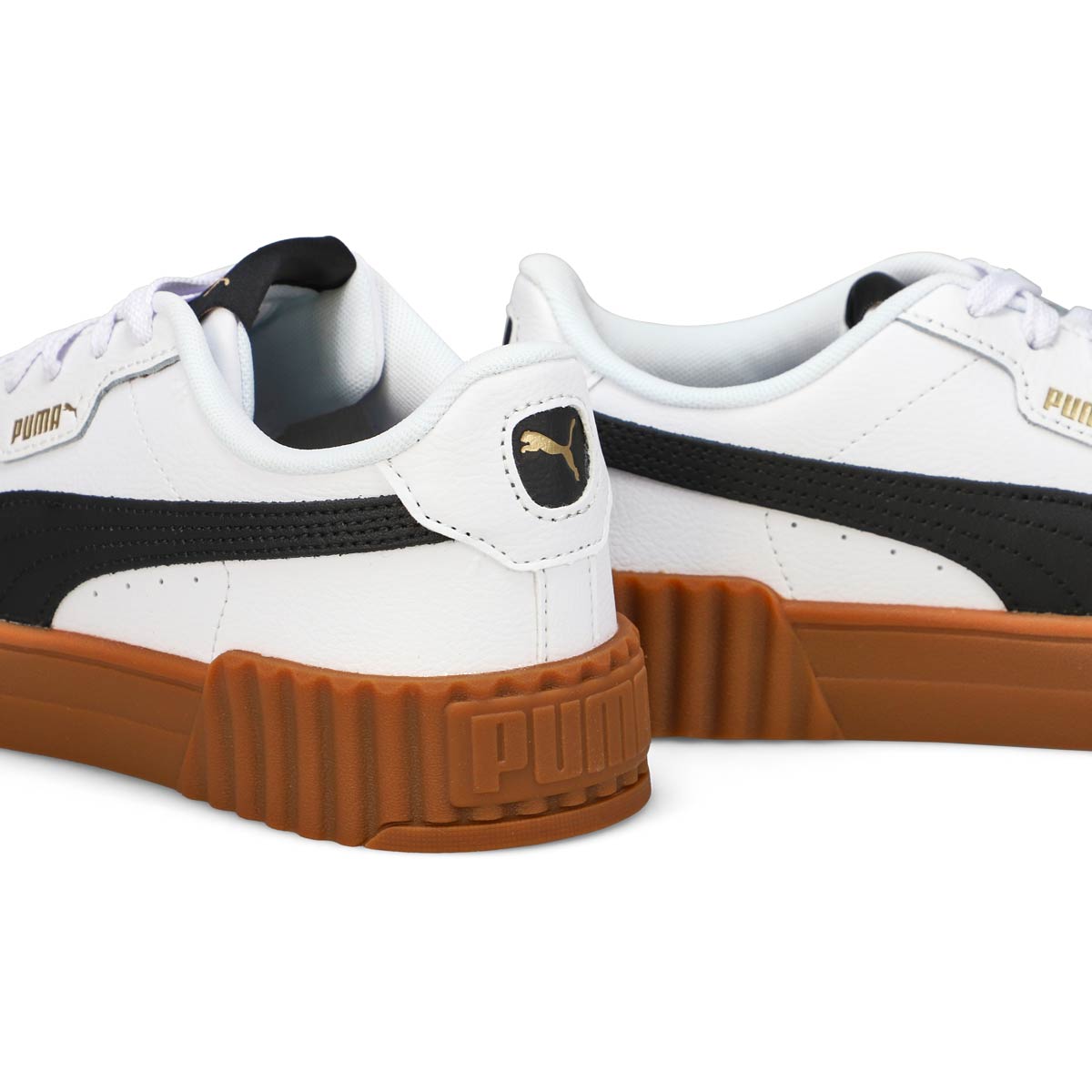 Baskets à lacets CARINA 3.0, blanc/noir, femmes