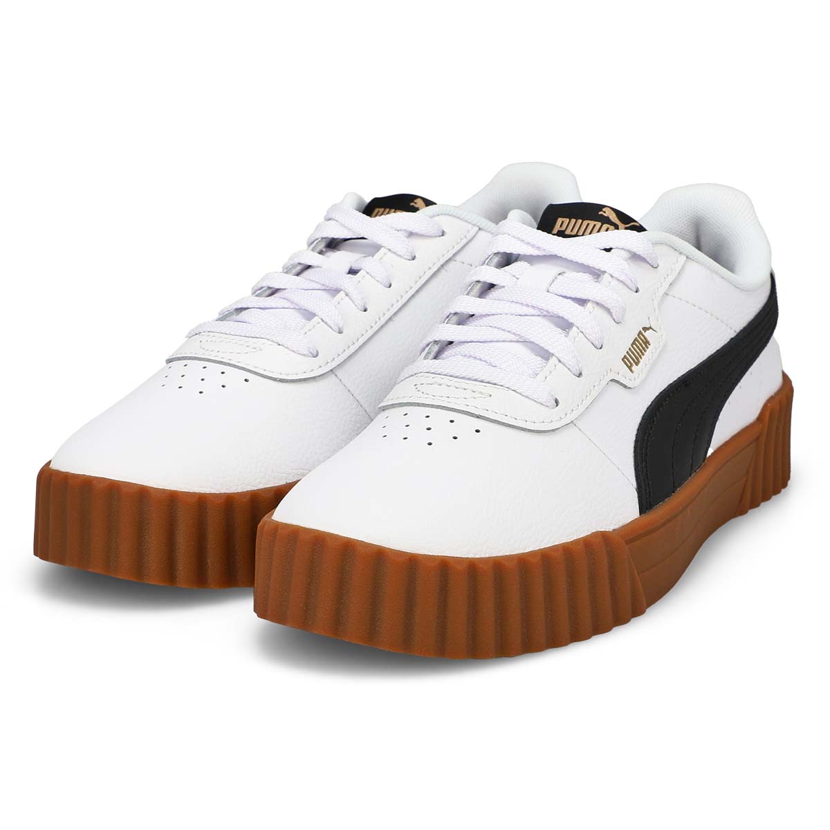 Baskets à lacets CARINA 3.0, blanc/noir, femmes