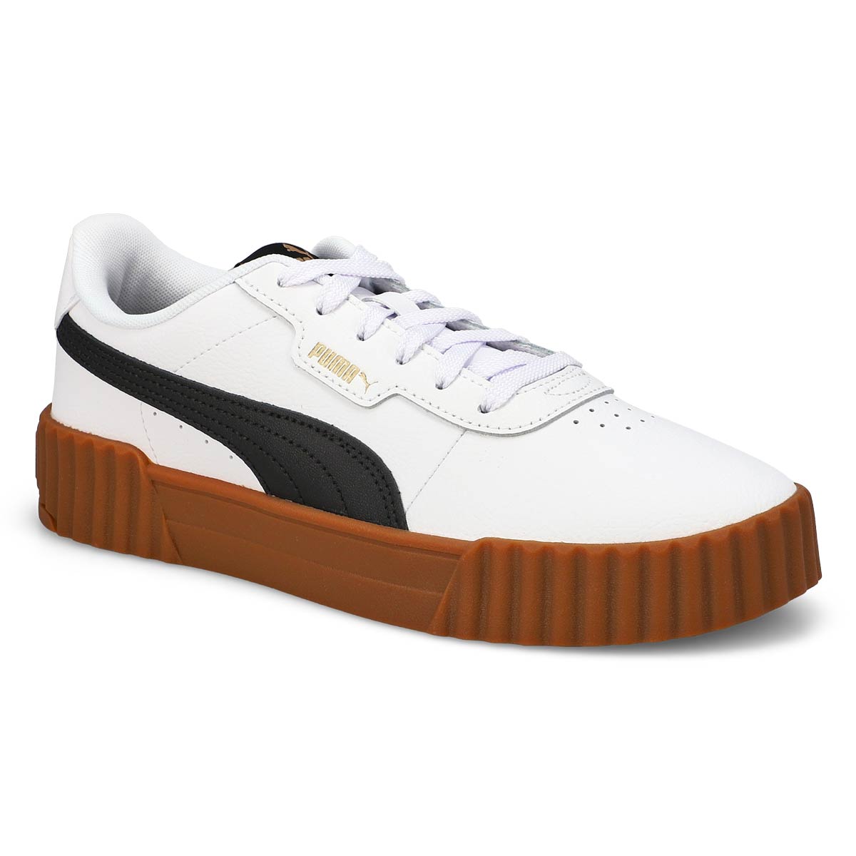 Baskets à lacets CARINA 3.0, blanc/noir, femmes