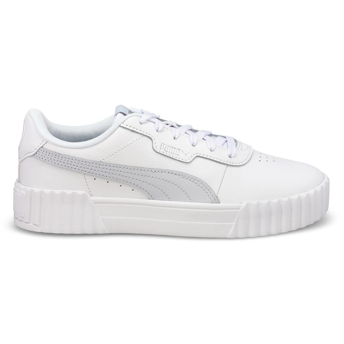 Baskets à lacets CARINA 3.0, brume argentée/blanc, femmes