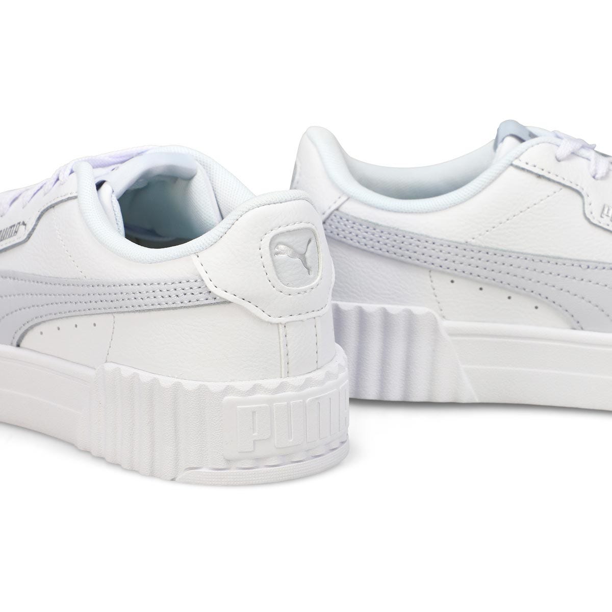 Baskets à lacets CARINA 3.0, brume argentée/blanc, femmes