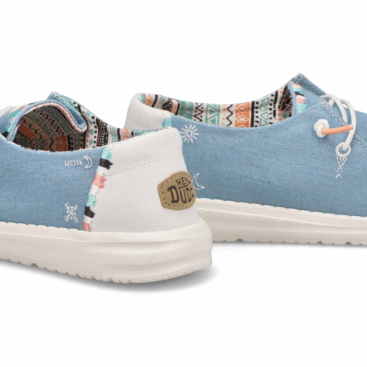 HEYDUDE Women's Wendy Boho Casual Shoe - Whit