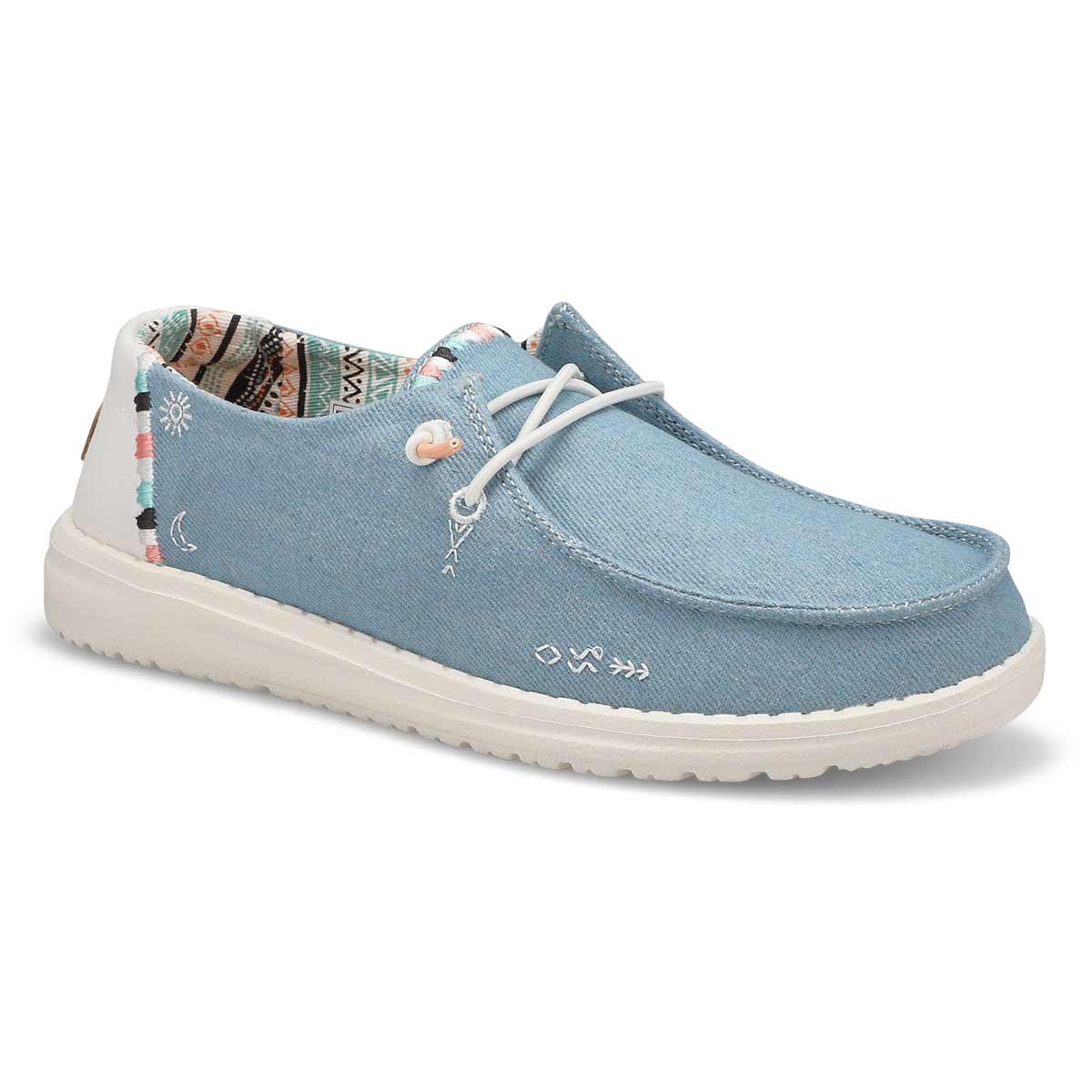 Women's Wendy Boho Casual Shoe- Light Denimt