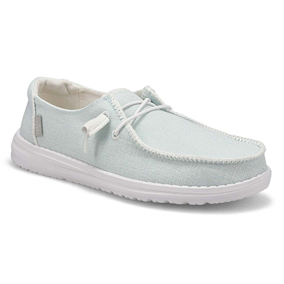 Lds Wendy Boho Stitch Shoe - Sky Blue