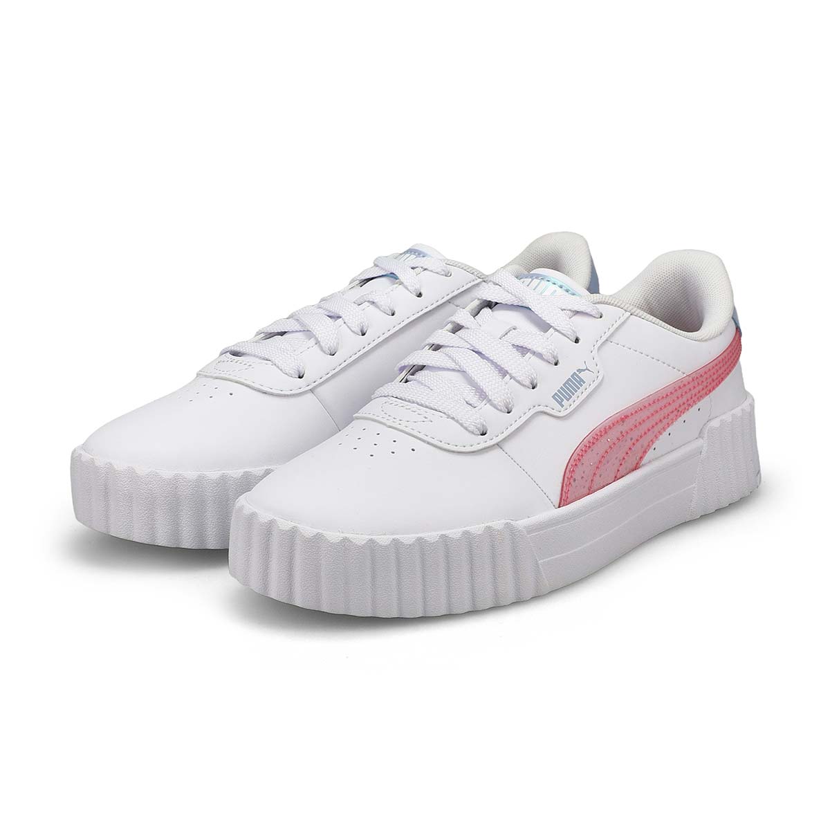 Baskets CARINA 3.0 BLURRY DREAMS, blanc/rose, enfants