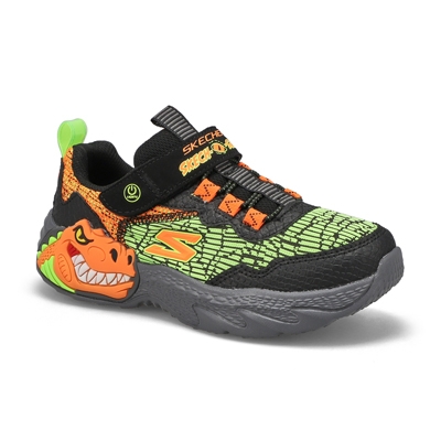 Bys Dino-Lights Sneaker - Black/Orange