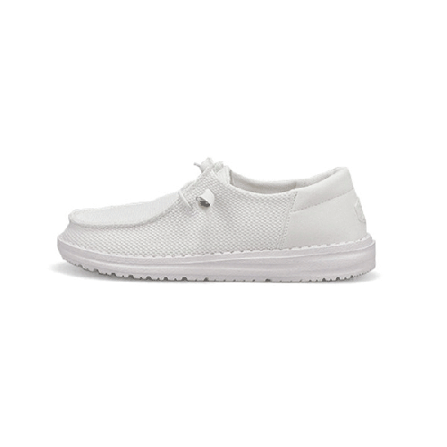 スニーカー DOUCAL'S Woman Sneakers White DD8765WHITPZ764 SC38 Heydude Women's Wendy Metallic Sparkle Casual | SoftMoc.com