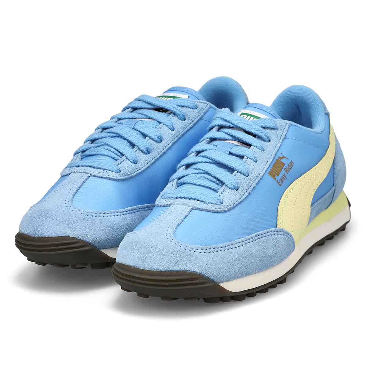 Women's Easy Rider Vintage Lace Up Sneaker - Team Light Blue/Gold Moon