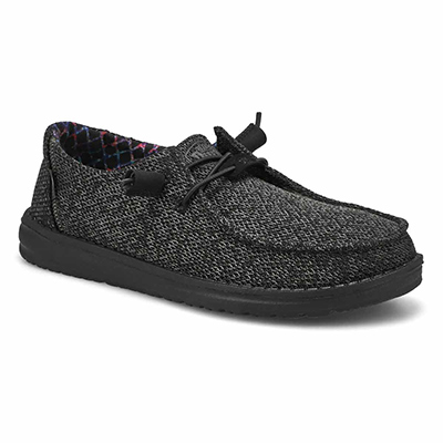 Lds Wendy Sox Casual Shoe - Black