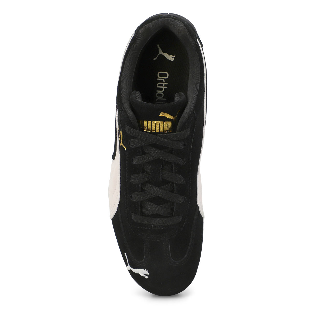 Women's Speedcat OG Lace Up Sneaker - Black/White