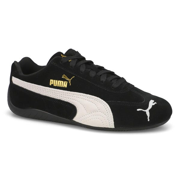 Women's Speedcat OG Lace Up Sneaker - Black/White