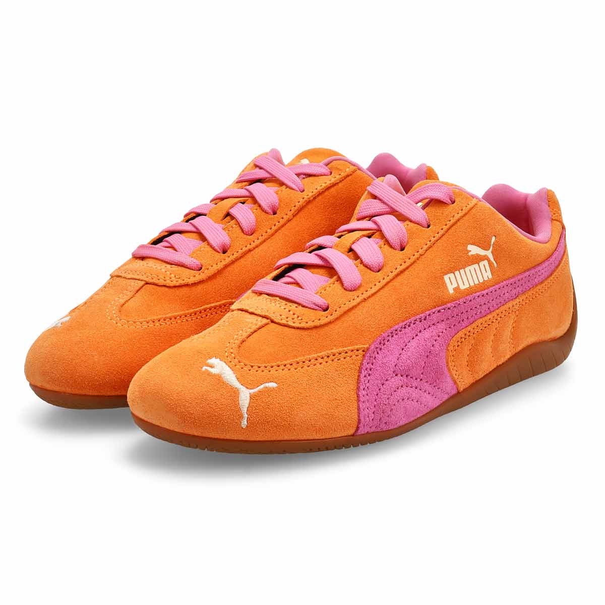 Women's  Speedcat OG Low Profile Sneaker - Orange Glo/Poised Pink