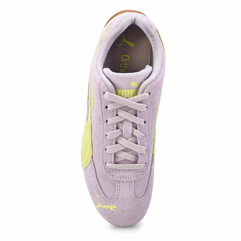 Women's Speedcat OG Lace Up Sneaker - Lilac Crush/Fresh Yellow