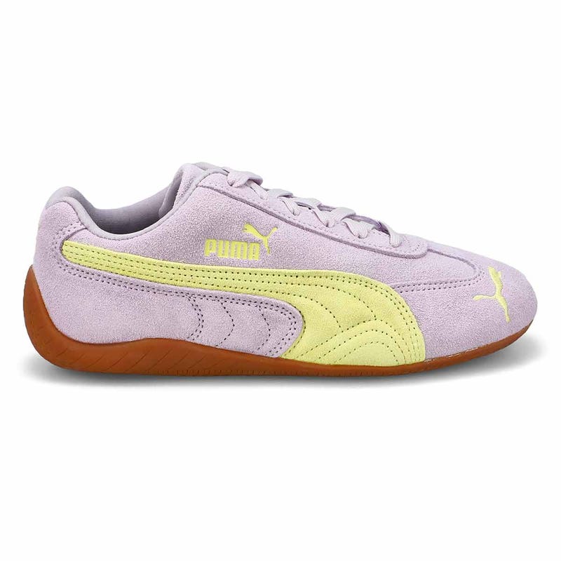 Women's Speedcat OG Lace Up Sneaker - Lilac Crush/Fresh Yellow