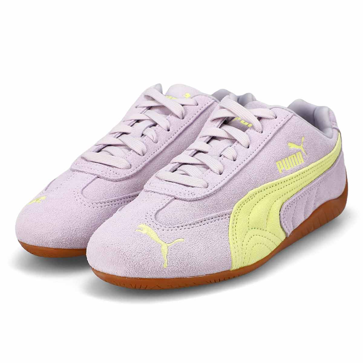 Women's Speedcat OG Lace Up Sneaker - Lilac Crush/Fresh Yellow