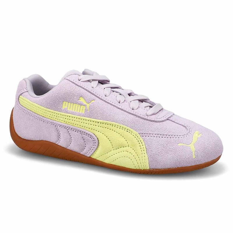 Women's Speedcat OG Lace Up Sneaker - Lilac Crush/Fresh Yellow
