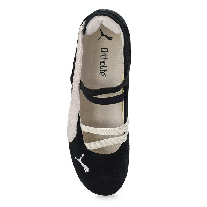 Ballerine à profil bas SPEEDCAT BALLET SD, noir/blanc/blanc chaud, femmes
