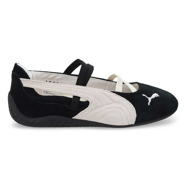 Ballerine à profil bas SPEEDCAT BALLET SD, noir/blanc/blanc chaud, femmes