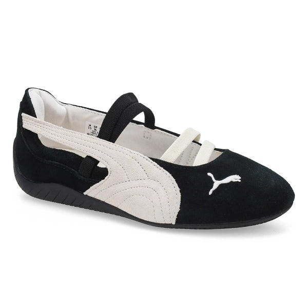 Ballerine à profil bas SPEEDCAT BALLET SD, noir/blanc/blanc chaud, femmes