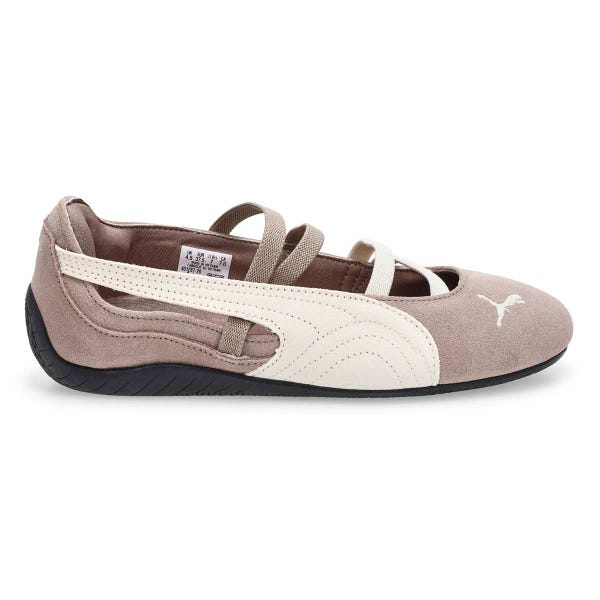 Ballerine Speedcat SD profil bas femme - Gris souris/Noir