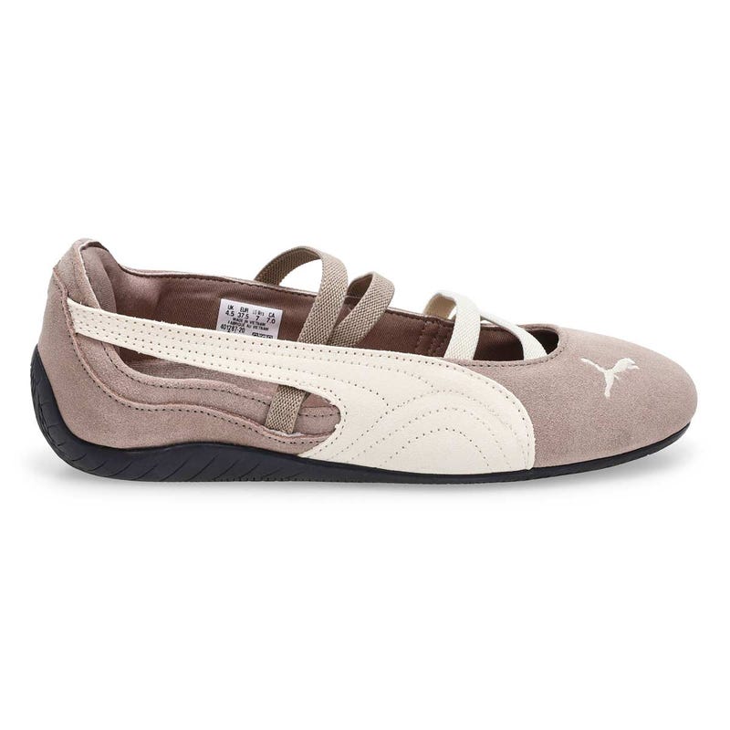 Ballerine Speedcat SD profil bas femme - Gris souris/Noir
