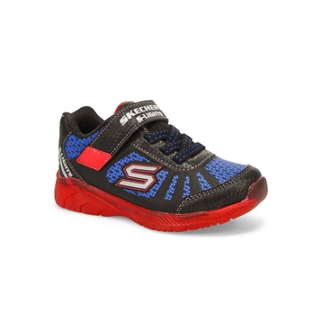 Infants' Illumi-Brights Tuff Track sneaker -Bk/Bl