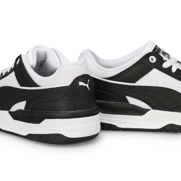 Baskets à lacets REBOUND RETRO, noir/blanc, enfant