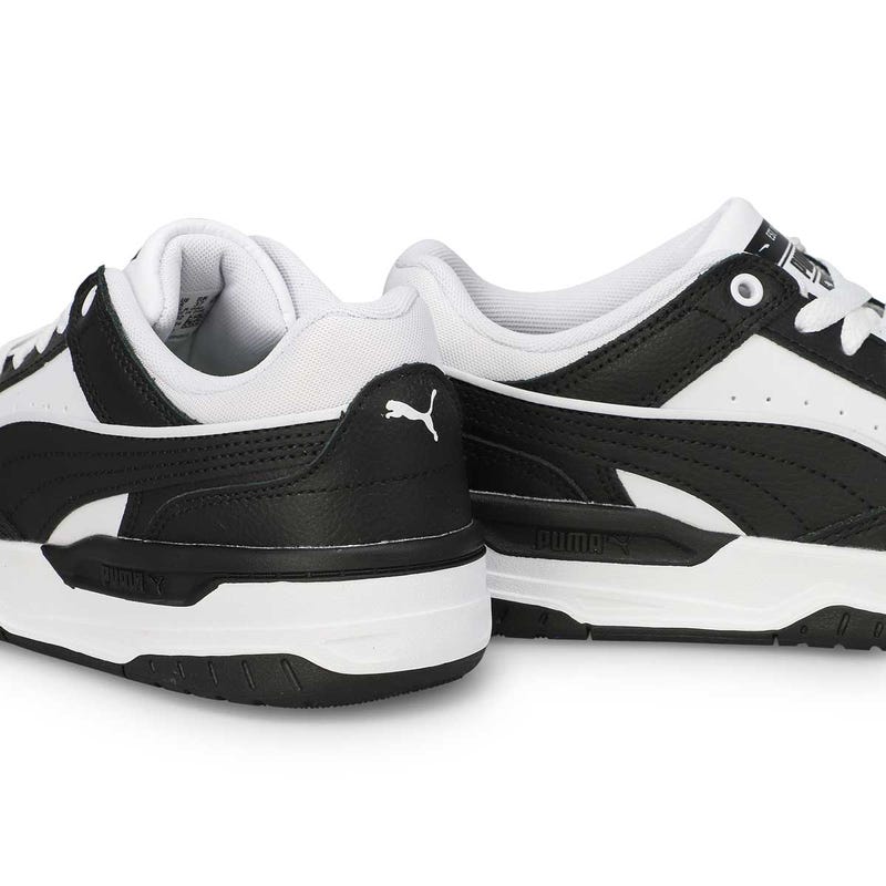 Baskets à lacets REBOUND RETRO, noir/blanc, enfants