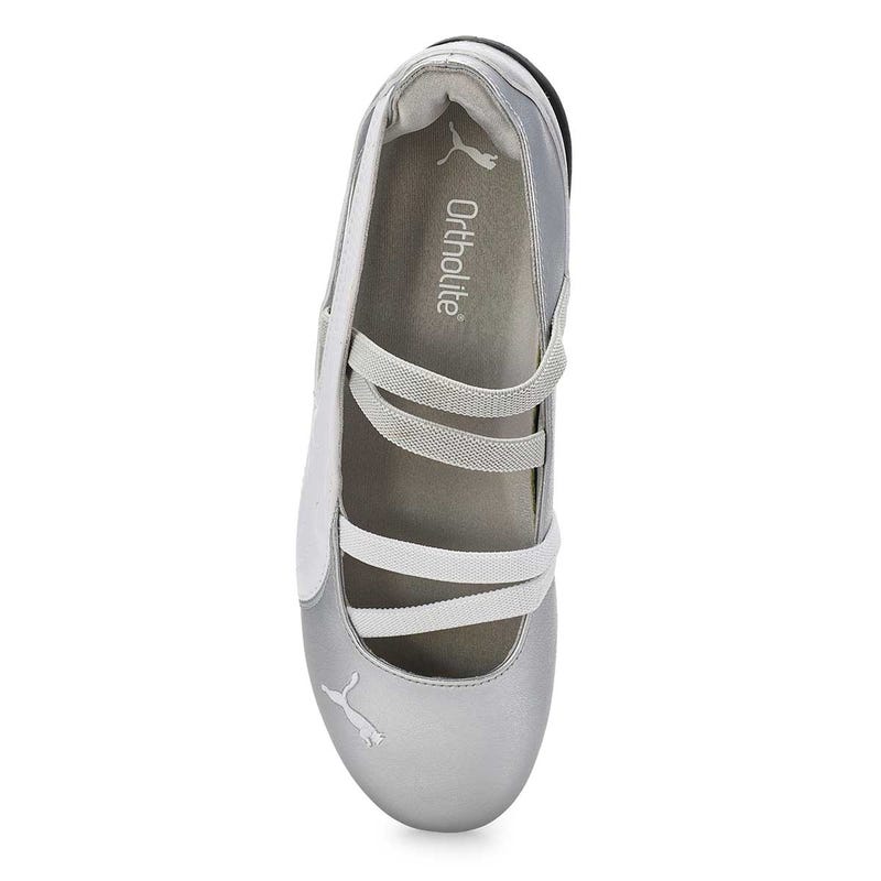 Ballerine SPEEDCAT BALLET SD, argent/blanc, femmes