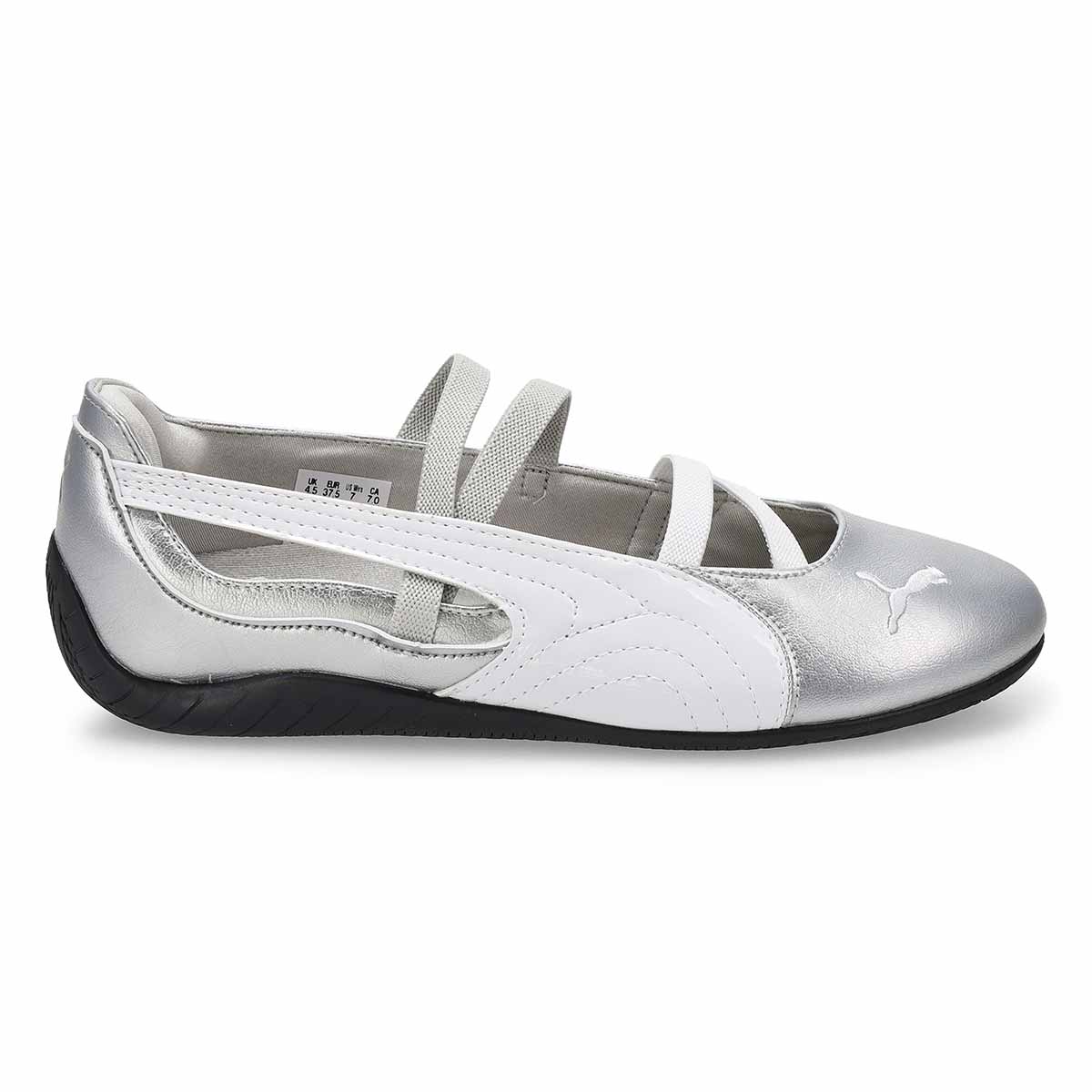 Women's Speedcat SD Low Profile Ballet Flat - Silver/White