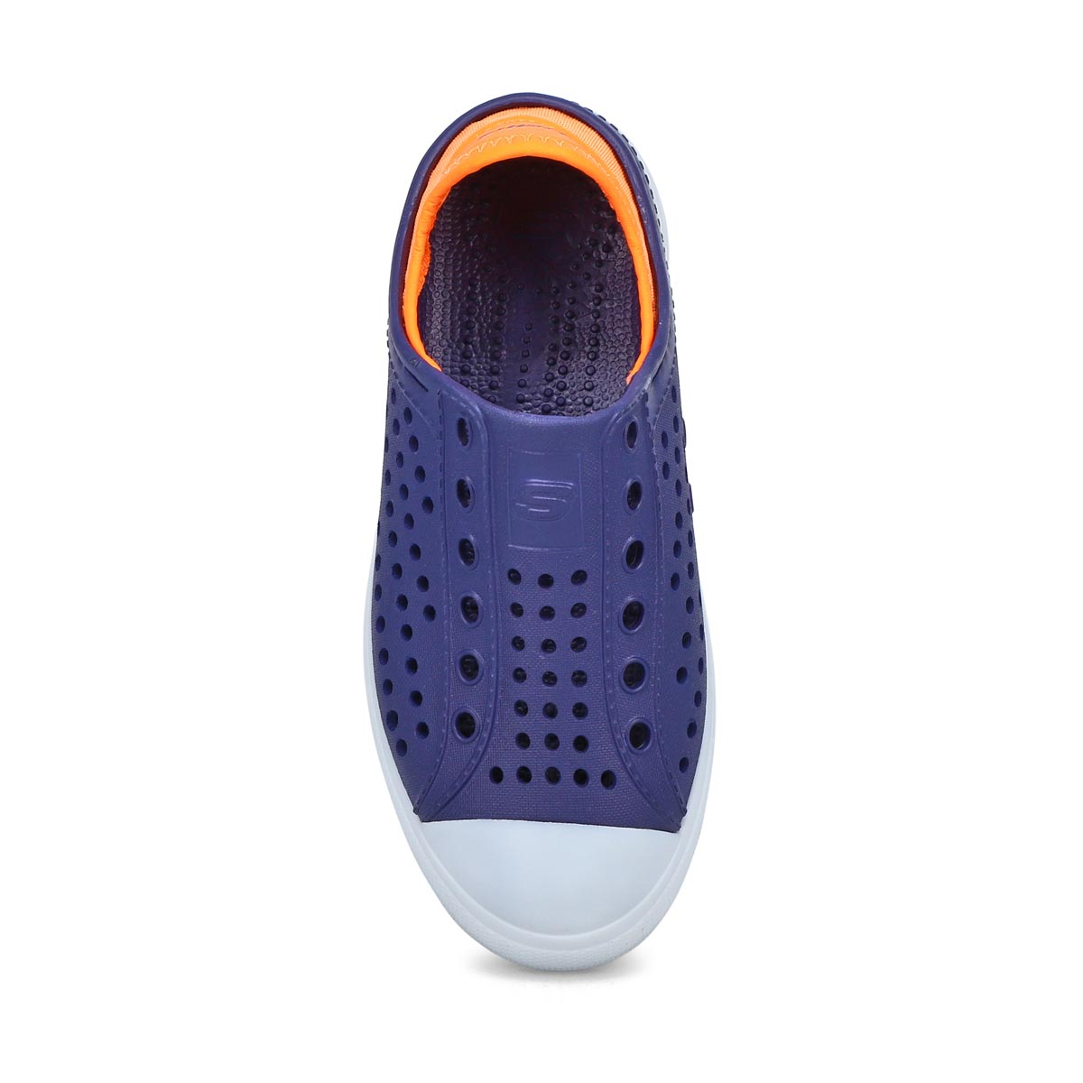 Boys' Guzman Flash Slip On Shoe - Navy/Orange