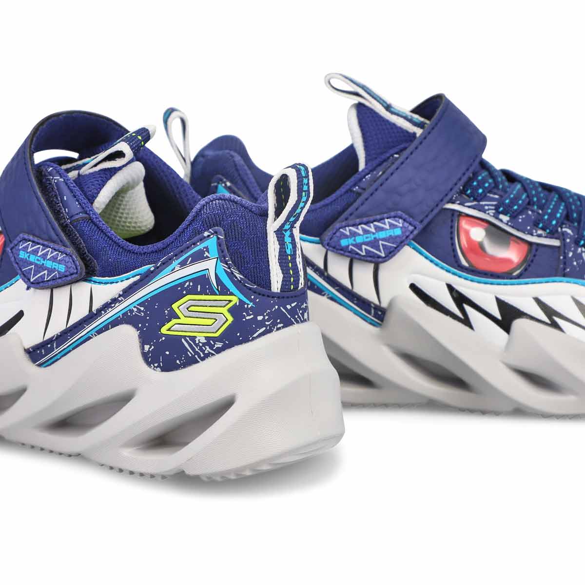 Skechers Boys' Shark-Bots Sneaker - Navy | SoftMoc.com