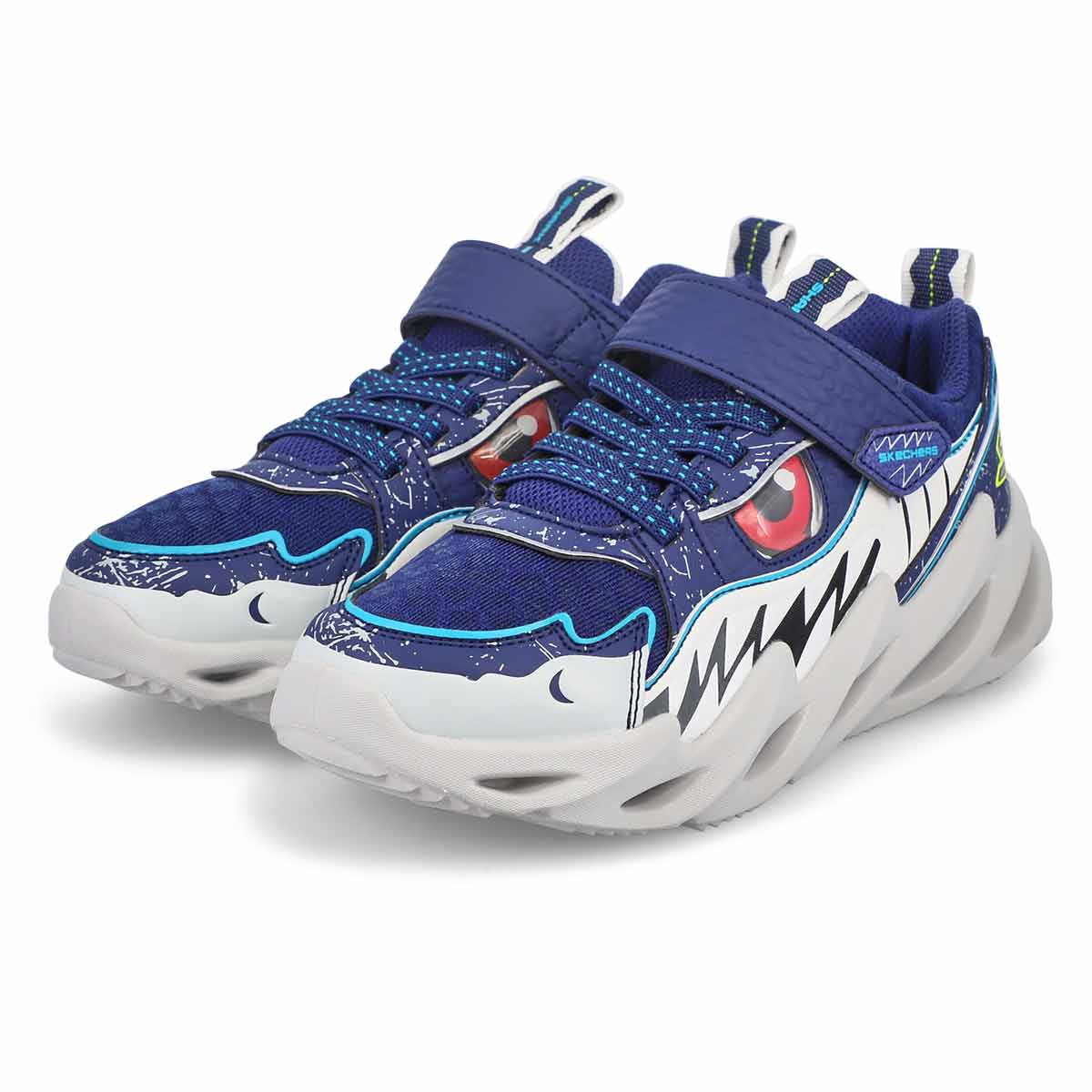 Skechers Boys' Shark-Bots Sneaker - Navy | SoftMoc.com