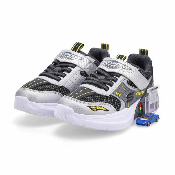 Boys' Garage Sneaker - Silver/Black