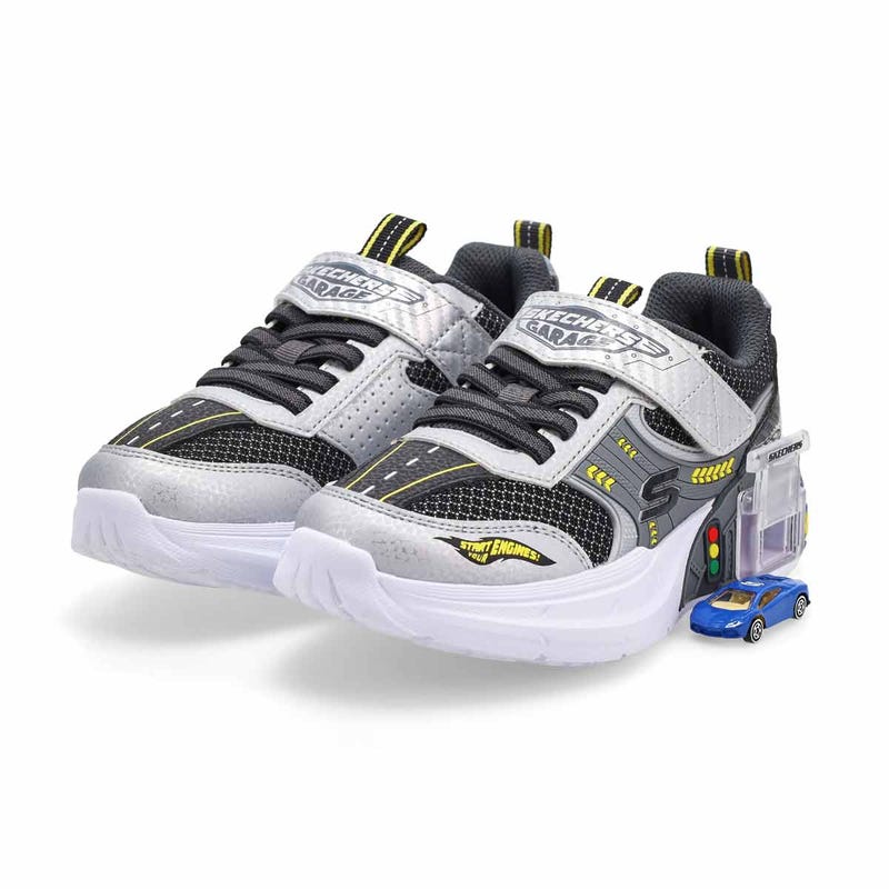 Boys' Garage Sneaker - Silver/Black