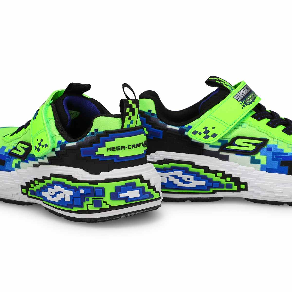 Boys'  Mega Craft 4K Sneaker - Lime/Black