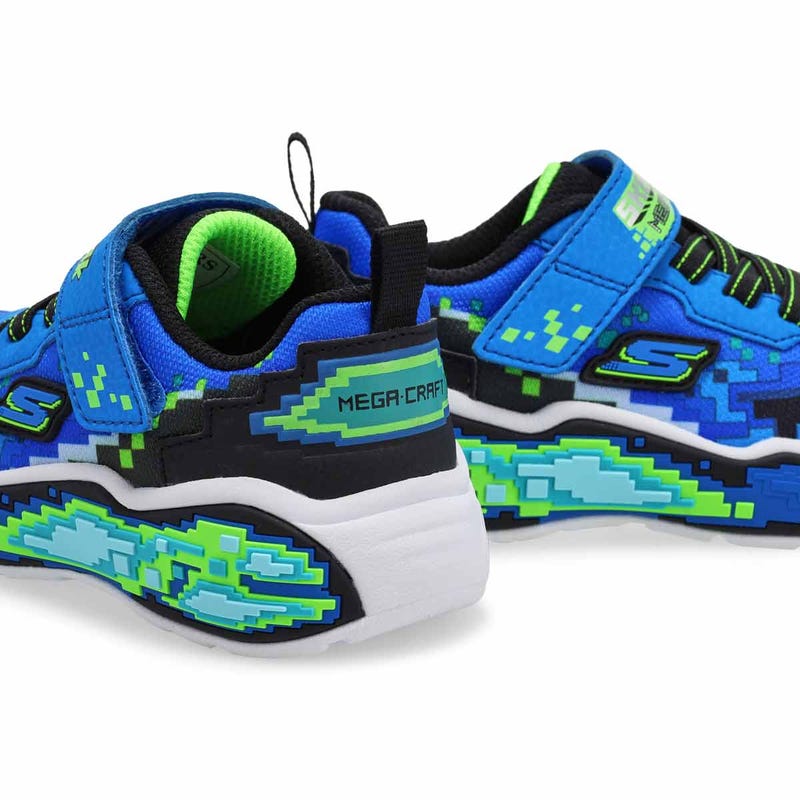 Infants'  Mega-Scene Sneaker - Blue/Black/Lime