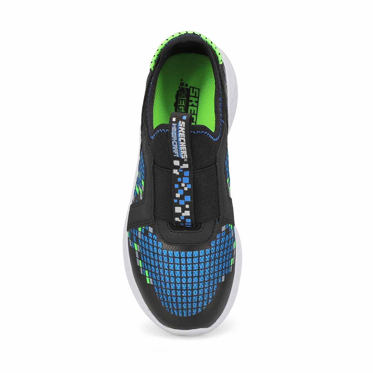 Boys' Ultra Flex 3.0 Slip On Sneaker - Black/Blue/Lime