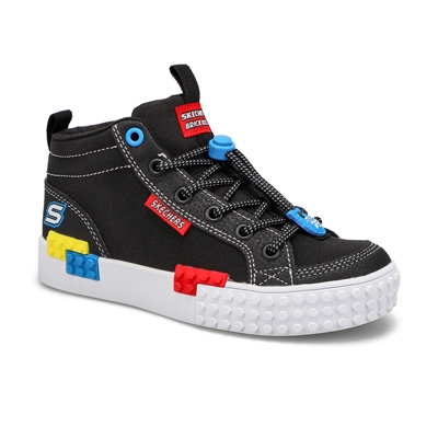 Bys Kool Bricks HiTop Sneaker- Blk/Multi
