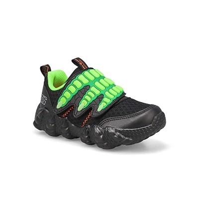 Inf-B Lil'Saurus Claw Hunter Slip On Sneaker - Black/Lime