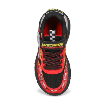 Boys'  Skech Tracks Sneaker - Black/Red