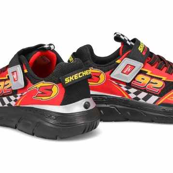 Boys'  Skech Tracks Sneaker - Black/Red