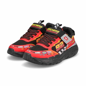 Boys'  Skech Tracks Sneaker - Black/Red