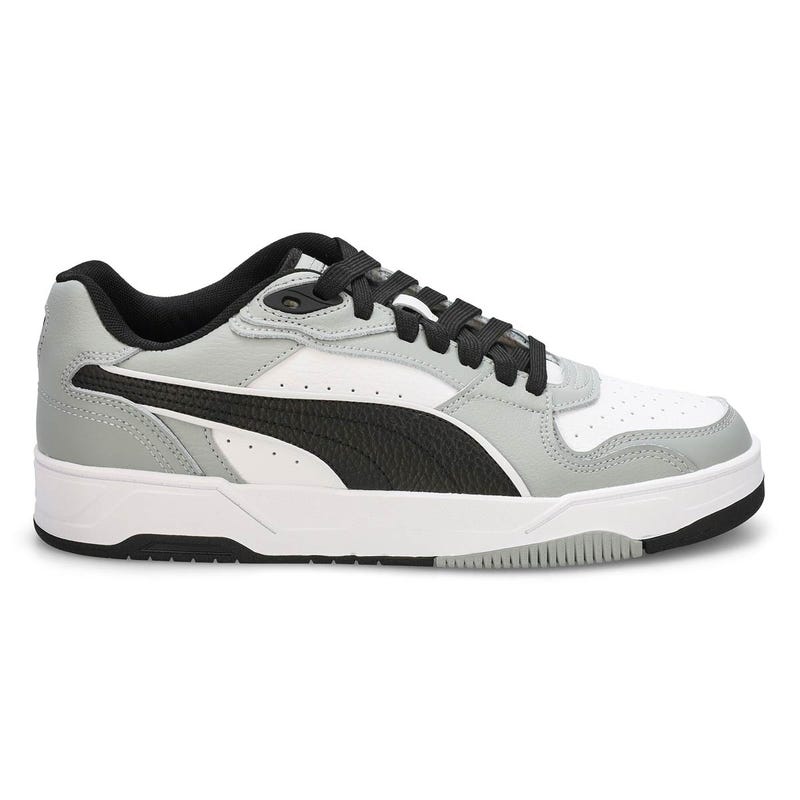 Baskets à lacets RBD BREAK LOW, blanc/noir/gris moyen froid, hommes
