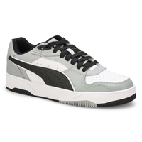 Men's RBD Break Low Lace Up Sneaker - White/Black/Cool Mid Gray